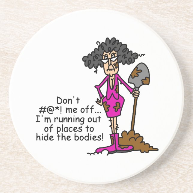 Posavasos De Arenisca No te metas conmigo (Frente)