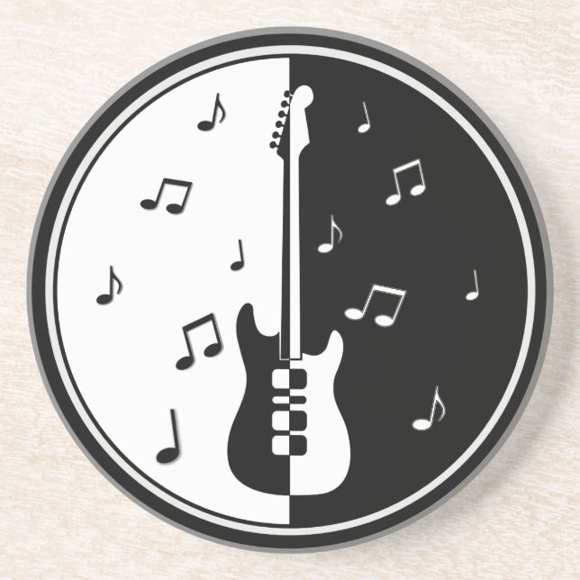 Posavasos De Arenisca Noche de guitarra (Frente)