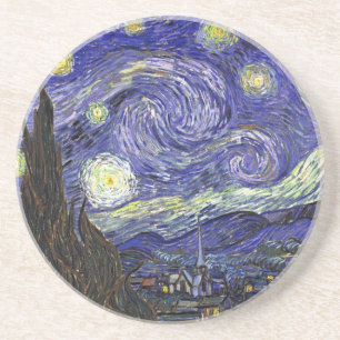 Posavasos De Arenisca Noche estrellada, Vincent Van Gogh.