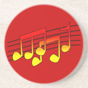 Posavasos de arenisca Notas Musicales