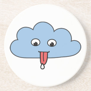 Posavasos De Arenisca Nube divertida