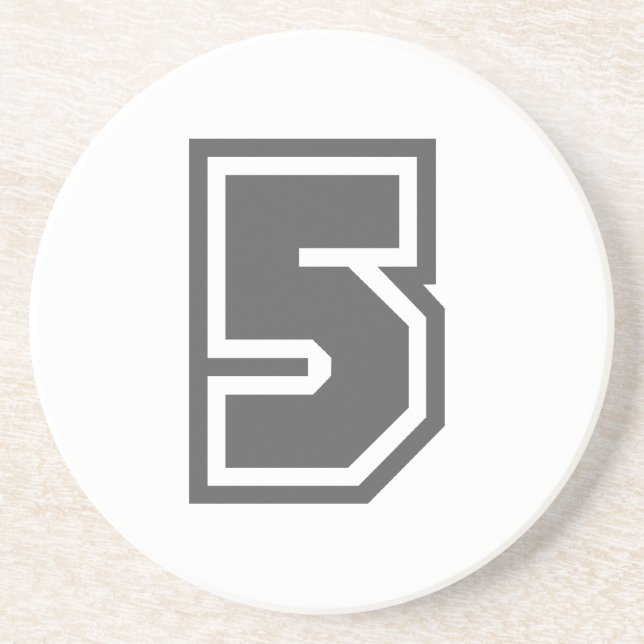 Posavasos De Arenisca Número 5 (Frente)