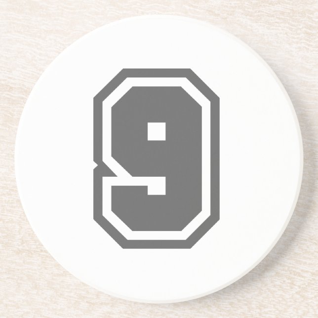 Posavasos De Arenisca Número 9 (Frente)