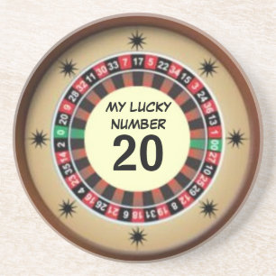 Posavasos De Arenisca Número de rueda de la ruleta afortunada
