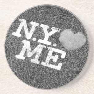 Posavasos De Arenisca NY me ama práctico de costa