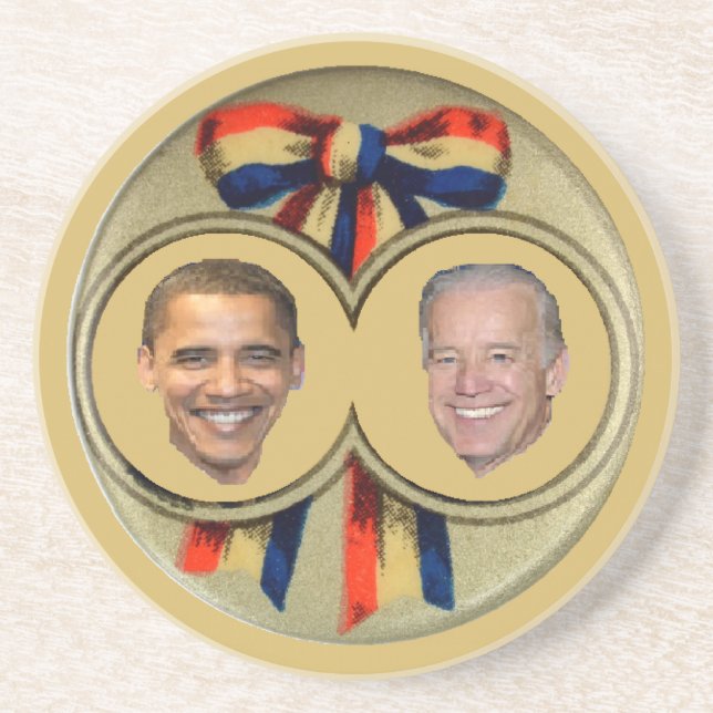 Posavasos De Arenisca Obama Biden (Frente)