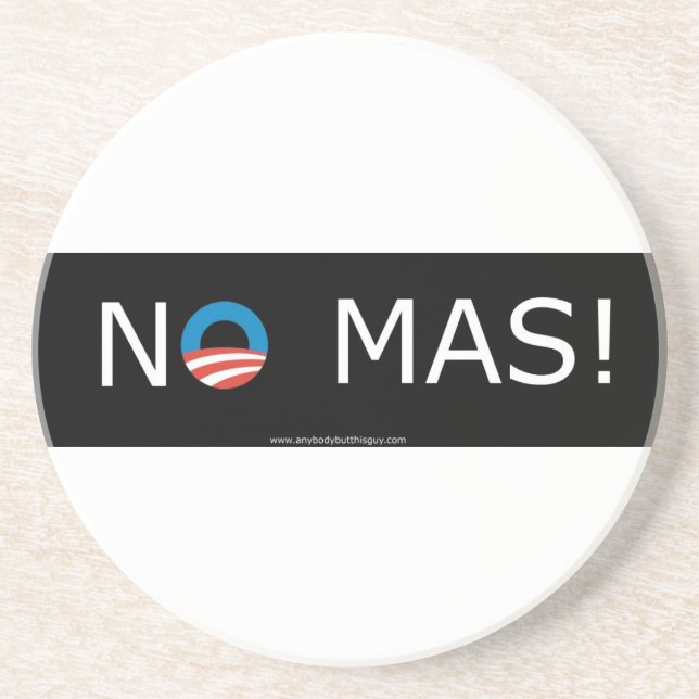 Posavasos De Arenisca ¡Obama ningún Mas! Prácticos de costa (Frente)