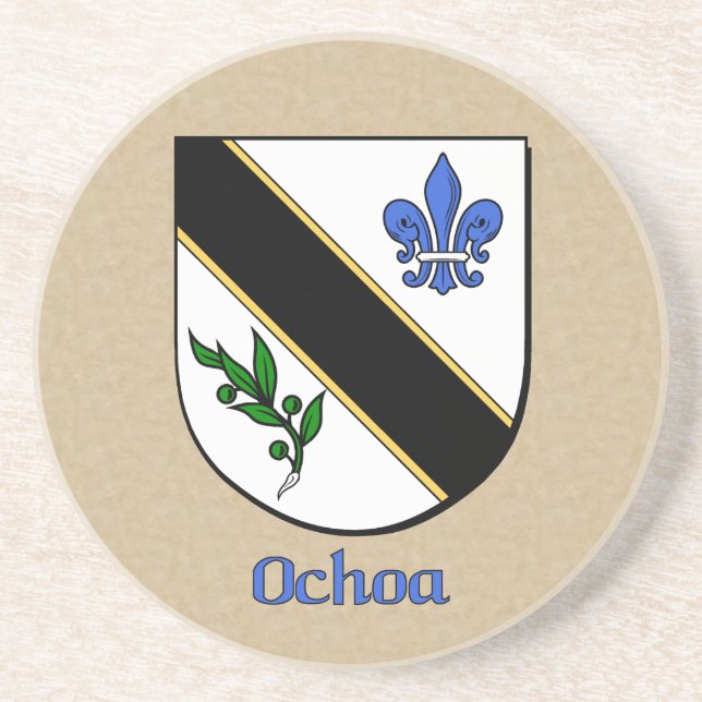 Posavasos De Arenisca Ochoa Heraldic Shield (Frente)