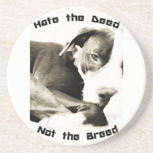 Posavasos De Arenisca odio la acción, no la raza pitbull