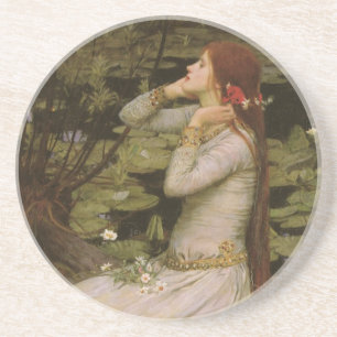 Posavasos De Arenisca Ofelia junto al estanque de John William Waterhous