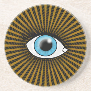 Posavasos De Arenisca Ojo Azul Hipnótico