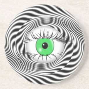 POSAVASOS DE ARENISCA OJOS HIPNOTÓTICOS - HIPNOTISTA