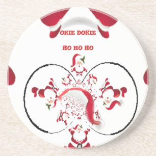 Posavasos De Arenisca ¡Oki Dokie Santa!