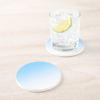Posavasos De Arenisca Ombre blanco azul cielo