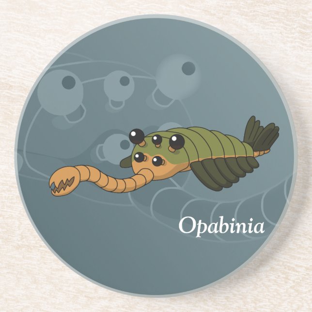 Posavasos De Arenisca Opabinia- Animal prehistórico (Frente)