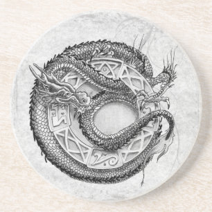 Posavasos De Arenisca Ornamental del dragón