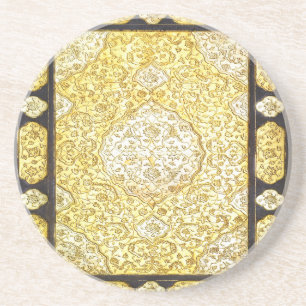 Posavasos De Arenisca Oro sagrado de otoño