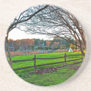 Posavasos De Arenisca Otoño al atardecer por Shirley Taylor