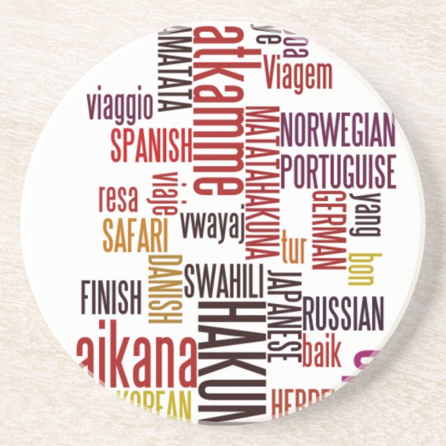 Posavasos De Arenisca Palabra Hakuna Matata (Frente)