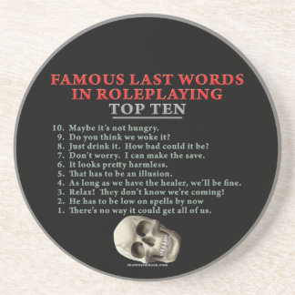 Posavasos De Arenisca Palabras pasadas famosas en el Roleplaying: Top