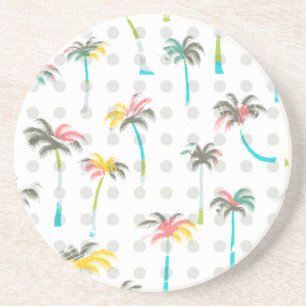 Posavasos De Arenisca Palmeras de la acuarela
