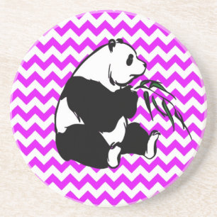 Posavasos De Arenisca Panada sobre Chevron Rosa Perfectamente