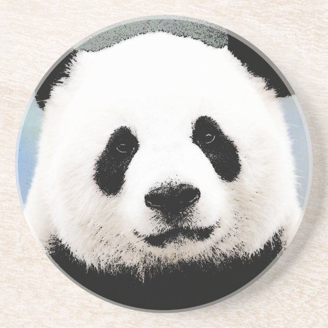 Posavasos De Arenisca Panda (Frente)