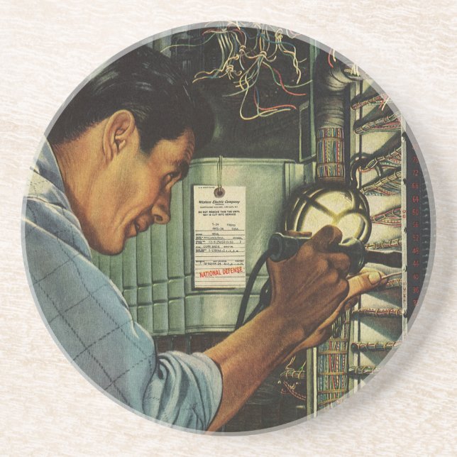 Posavasos De Arenisca Panel Breaker del circuito de electrodomésticos de (Frente)