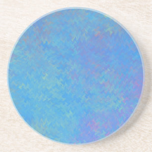 Posavasos De Arenisca Papel Azul Hermoso con Efecto de Mármol
