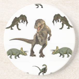 Posavasos De Arenisca Papel de ajuste de dinosaurios