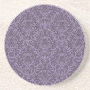 Posavasos De Arenisca Papel morado floral 2