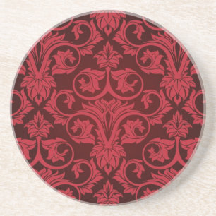 Posavasos De Arenisca Papel pintado rojo 2