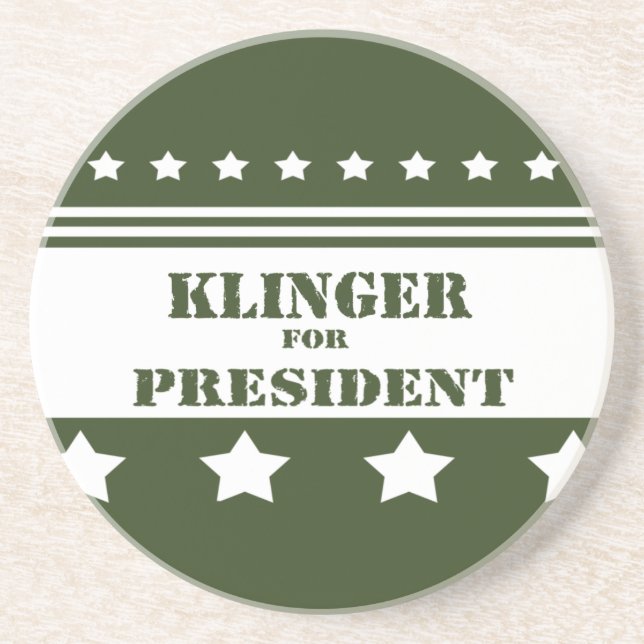 Posavasos De Arenisca Para presidente Klinger (Frente)