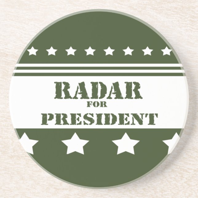 Posavasos De Arenisca Para presidente Radar (Frente)