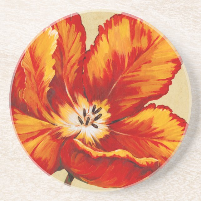 Posavasos De Arenisca Parrot Tulip I (Frente)