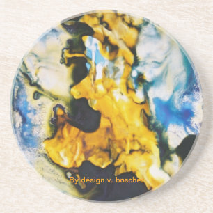 POSAVASOS DE ARENISCA PARTE INFERIOR - DE - VIDRIO
