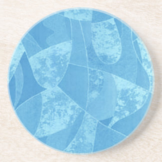 Posavasos De Arenisca Pasamanos de vidrio Blue Stain