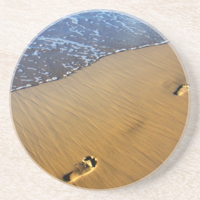 Posavasos De Arenisca Pasarela de playa (Frente)