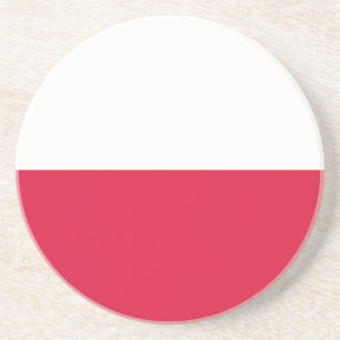 Posavasos De Arenisca Pascua con bandera de Polonia