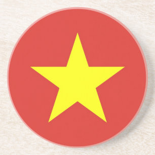 Posavasos De Arenisca Pascua con bandera de Vietnam
