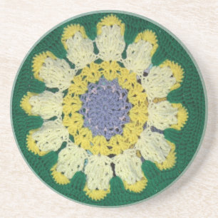 Posavasos De Arenisca Pascua - Crochet está caliente