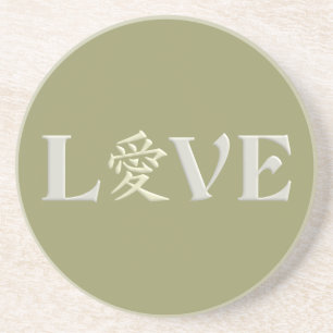 Posavasos De Arenisca Pascua de amor de Kanji