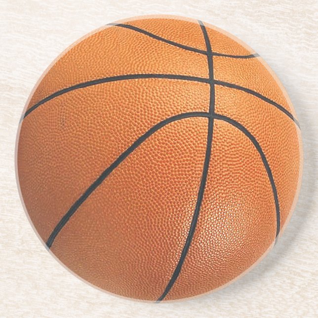 Posavasos De Arenisca Pascua de básquetbol con bebidas (Frente)