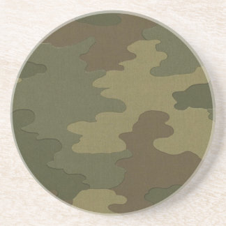 Posavasos De Arenisca Pascua de camuflaje oscuro