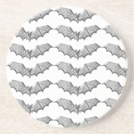 Posavasos De Arenisca Pascua de Halloween de Silver Bats