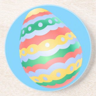 Posavasos De Arenisca Pascua de Huevos de Pascua con decoraciones de Hue