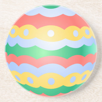 Posavasos De Arenisca Pascua de Huevos de Pascua con decoraciones de Hue