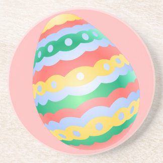 Posavasos De Arenisca Pascua de Huevos de Pascua con decoraciones de Hue