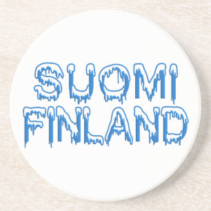 Posavasos De Arenisca Pascua de nieve en Finlandia
