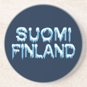 Posavasos De Arenisca Pascua de nieve en Finlandia